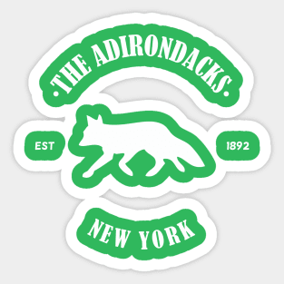 Fox Running - Adirondack Mountains Sticker